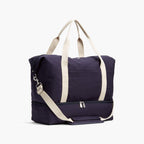 Side - Catalina Deluxe - Organic Canvas - Deep Navy - Weekender - Lo & Sons