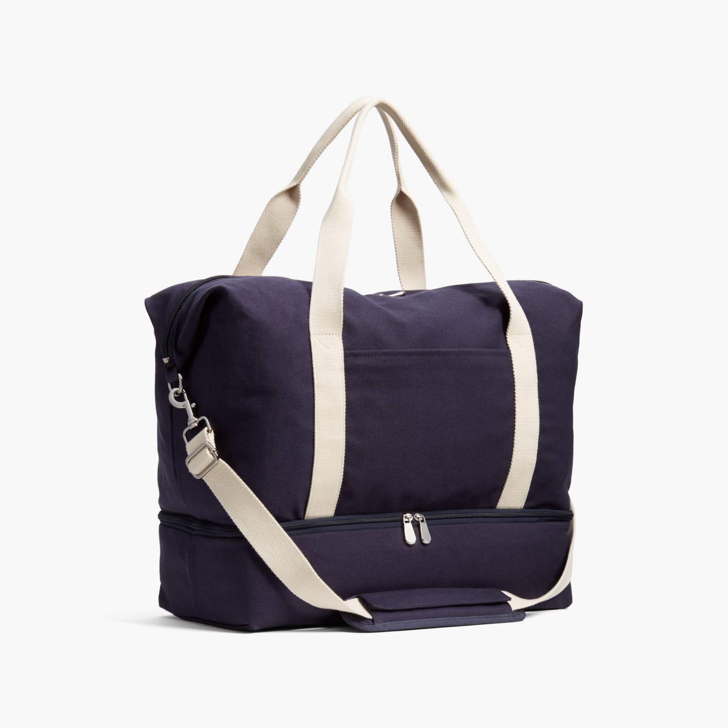 Side - Catalina Deluxe - Organic Canvas - Deep Navy - Weekender - Lo & Sons