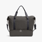 Front - The Catalina Deluxe - Organic Canvas - Grey - Weekender - Lo & Sons