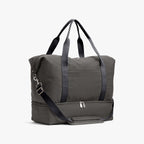 Side - The Catalina Deluxe - Organic Canvas - Grey - Weekender - Lo & Sons