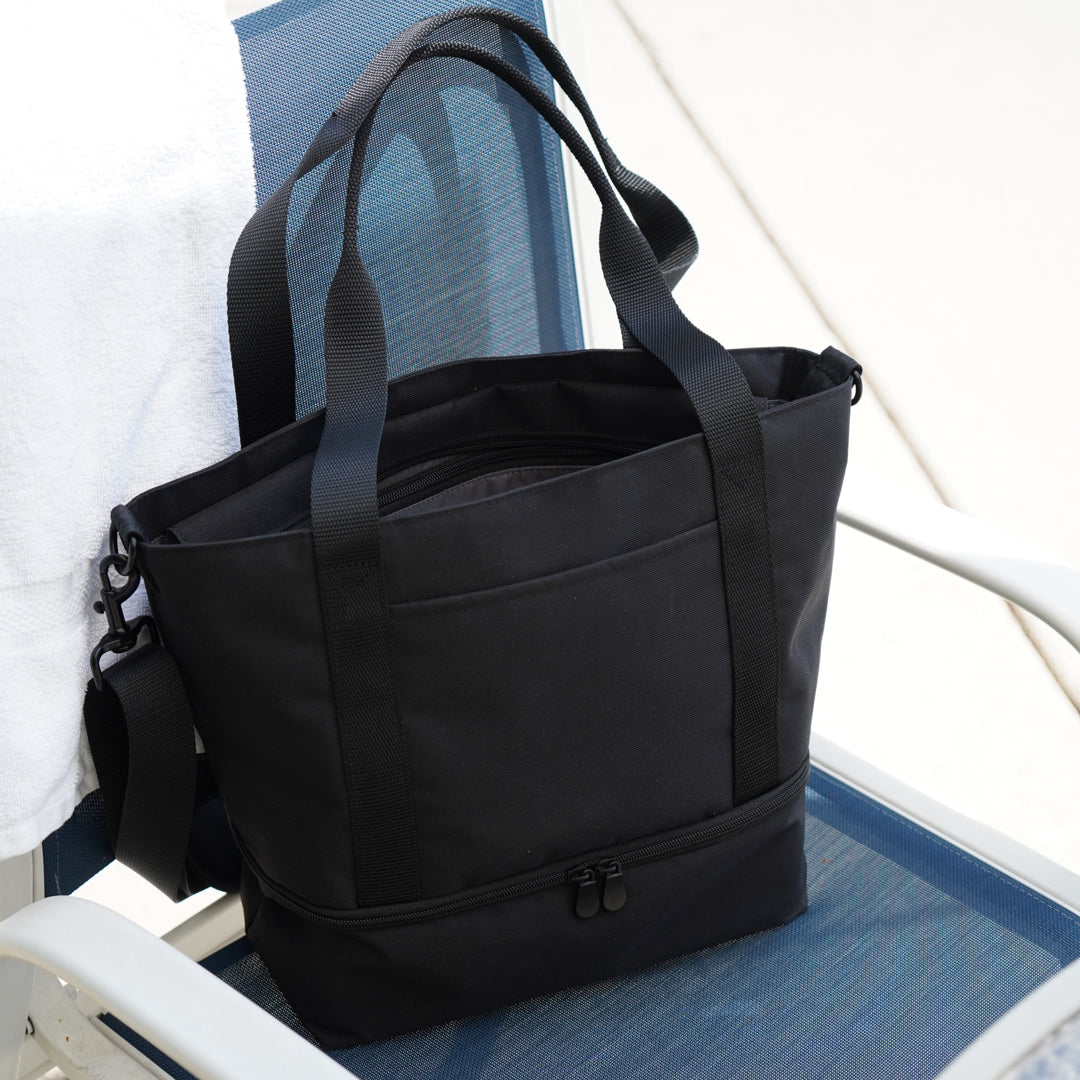 Used as everyday bag - Catalina Day Tote - 600D Recycled Poly - Onyx - Tote - Lo & Sons