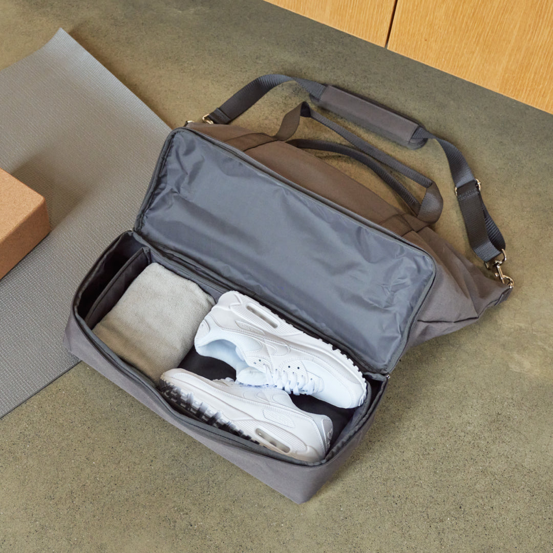 Bottom Pocket - Catalina Deluxe - 600D Recycled Poly - Grey - Weekender - Lo & Sons