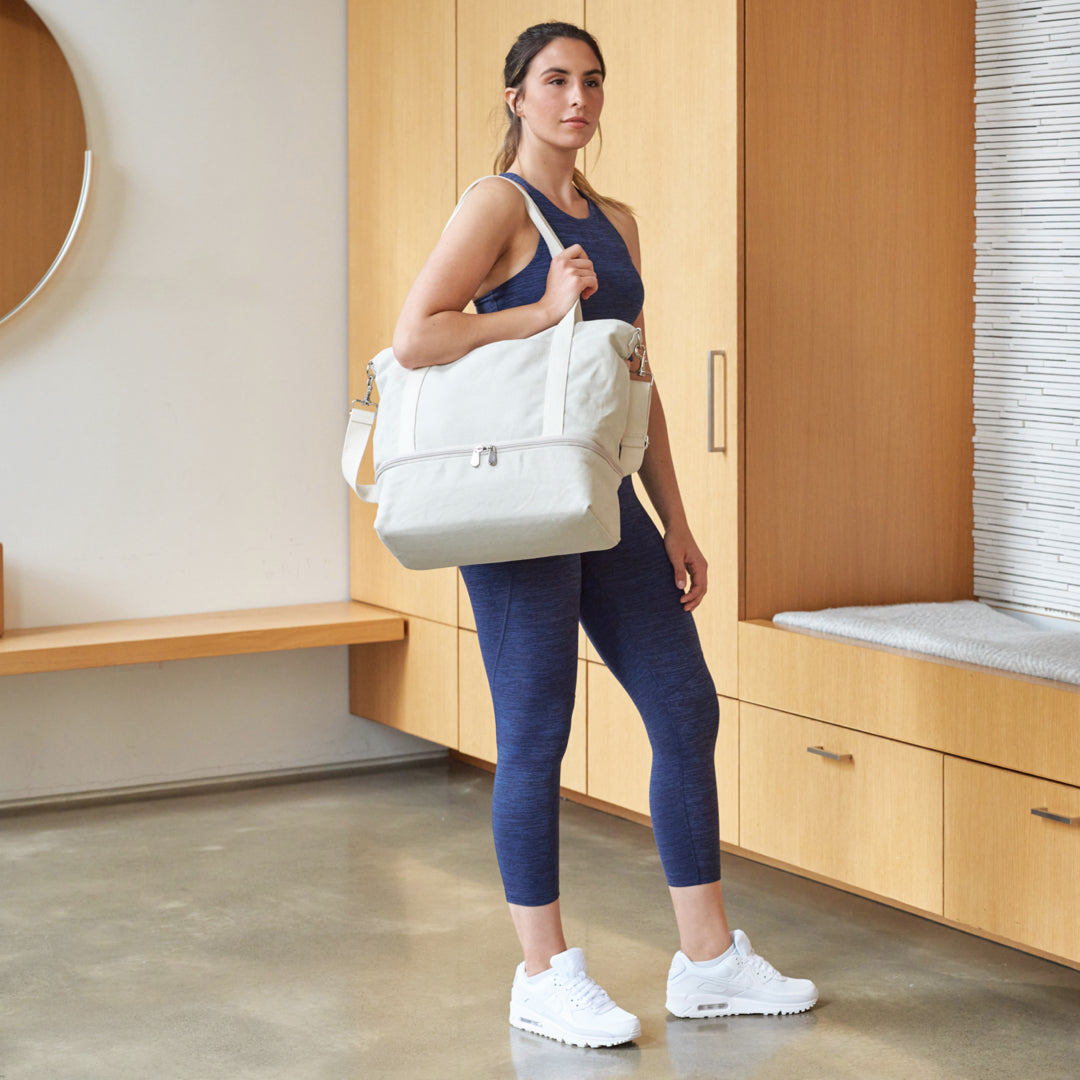 Catalina Deluxe Tote - Washed Canvas - Dove Grey