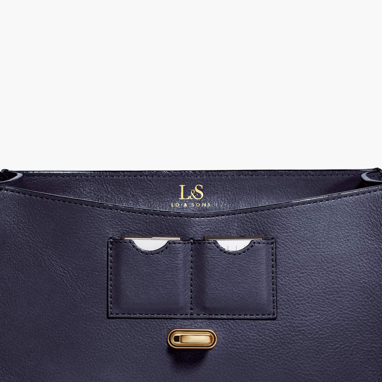 Card Slot - Claremont - Full Grain Leather - Deep Navy - Crossbody Bag - Lo & Sons
