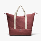 Front - The Catalina - Washed Canvas - Burgundy - Weekender - Lo & Sons