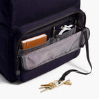 Front Pocket - Hanover Deluxe 2 - 600D Recycled Poly - Deep Navy - Backpack - Lo & Sons