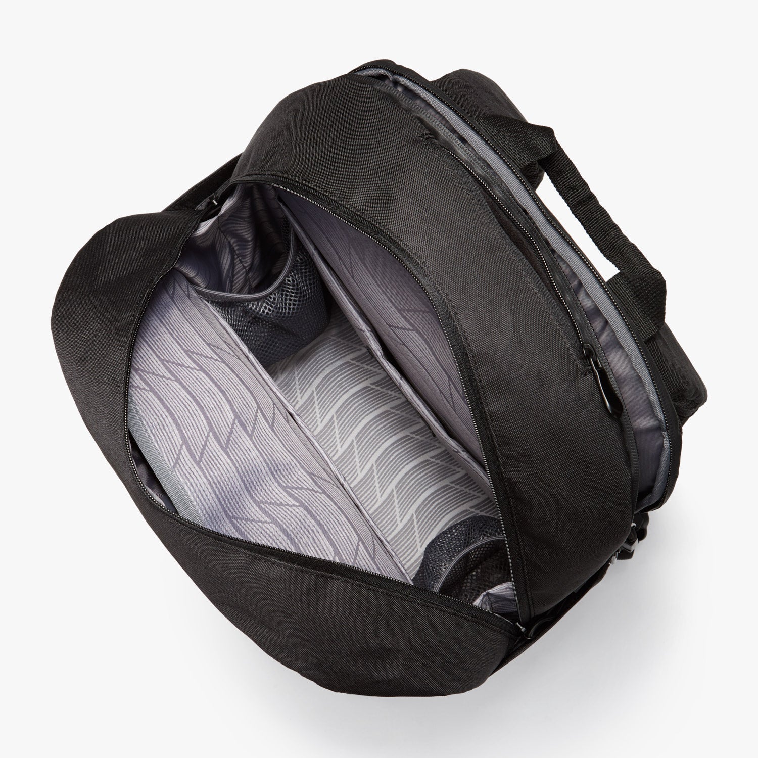 Interior Empty - Hanover Deluxe 2 - 600D Recycled Poly - Onyx - Backpack - Lo & Sons