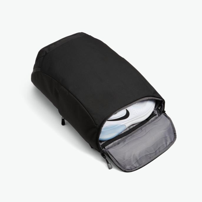 Shoe Pocket - The Hakuba - 600D Recycled Poly - Onyx / Black / Grey Wave - Backpack - Lo & Sons