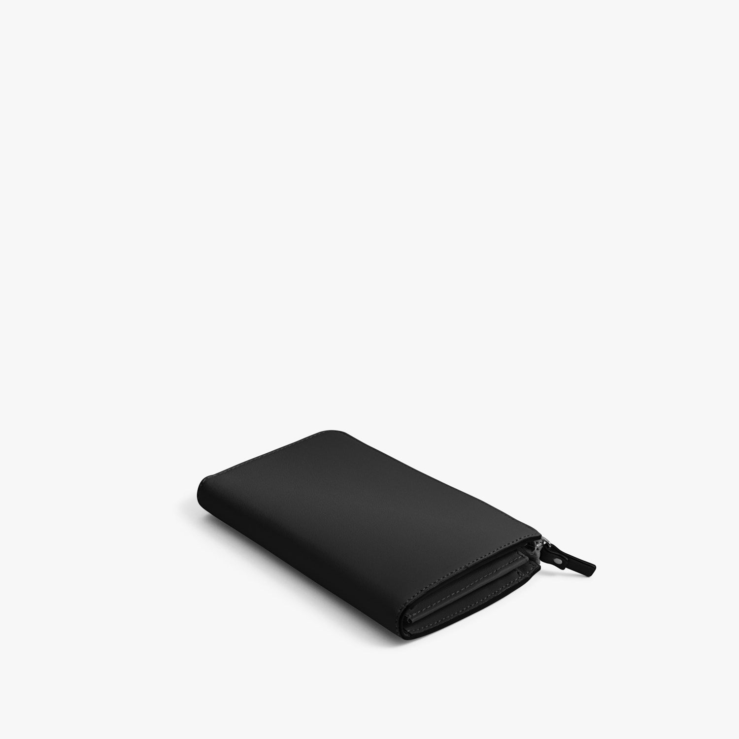 Back - Leather Wallet - Nappa Leather - Black / Silver / Grey - Small Accessory - Lo & Sons