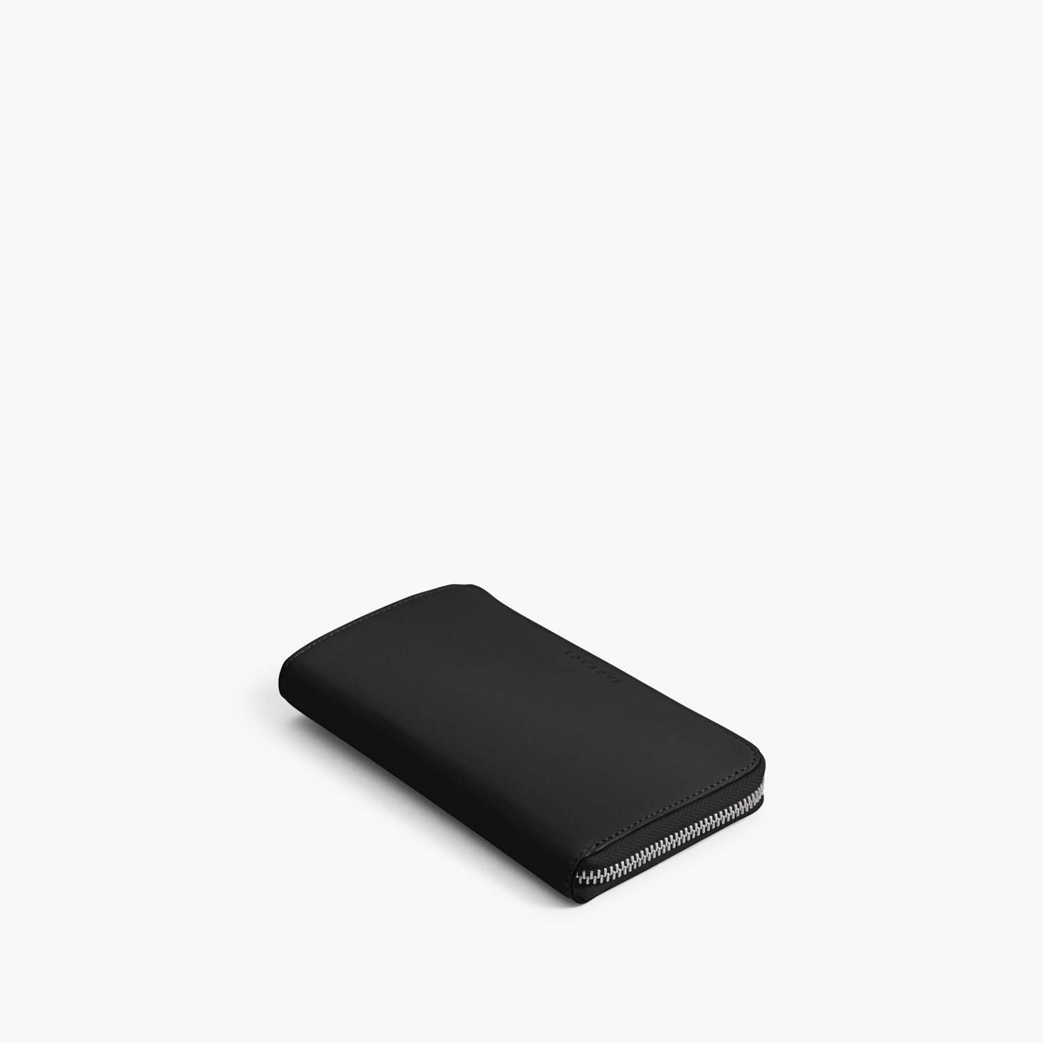 Front - Leather Wallet - Nappa Leather - Black / Silver / Grey - Small Accessory - Lo & Sons