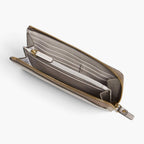 Interior Empty - Leather Wallet - Saffiano Leather - Graphite / Brass / Grey - Small Accessory - Lo & Sons
