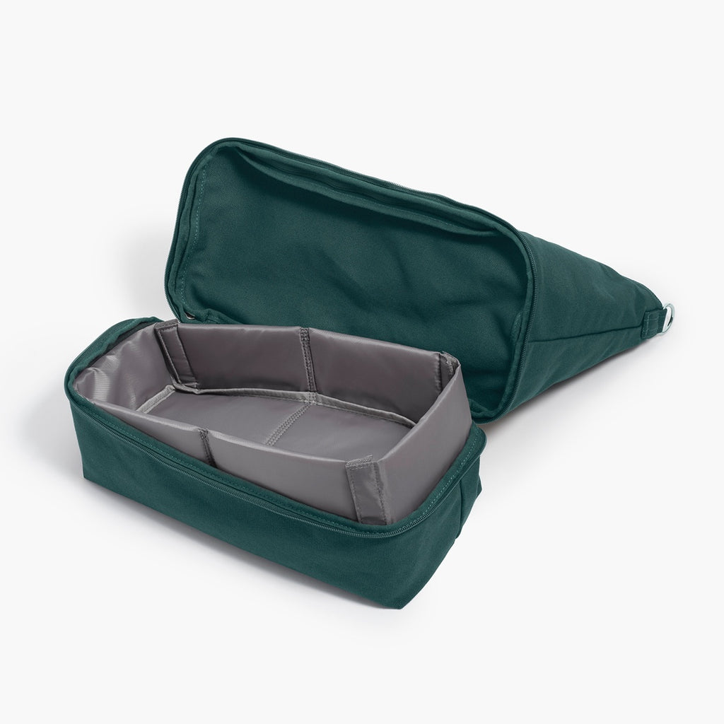 Bottom Pocket  - Catalina Deluxe Tote - Dark Green Canvas - Lo & Sons