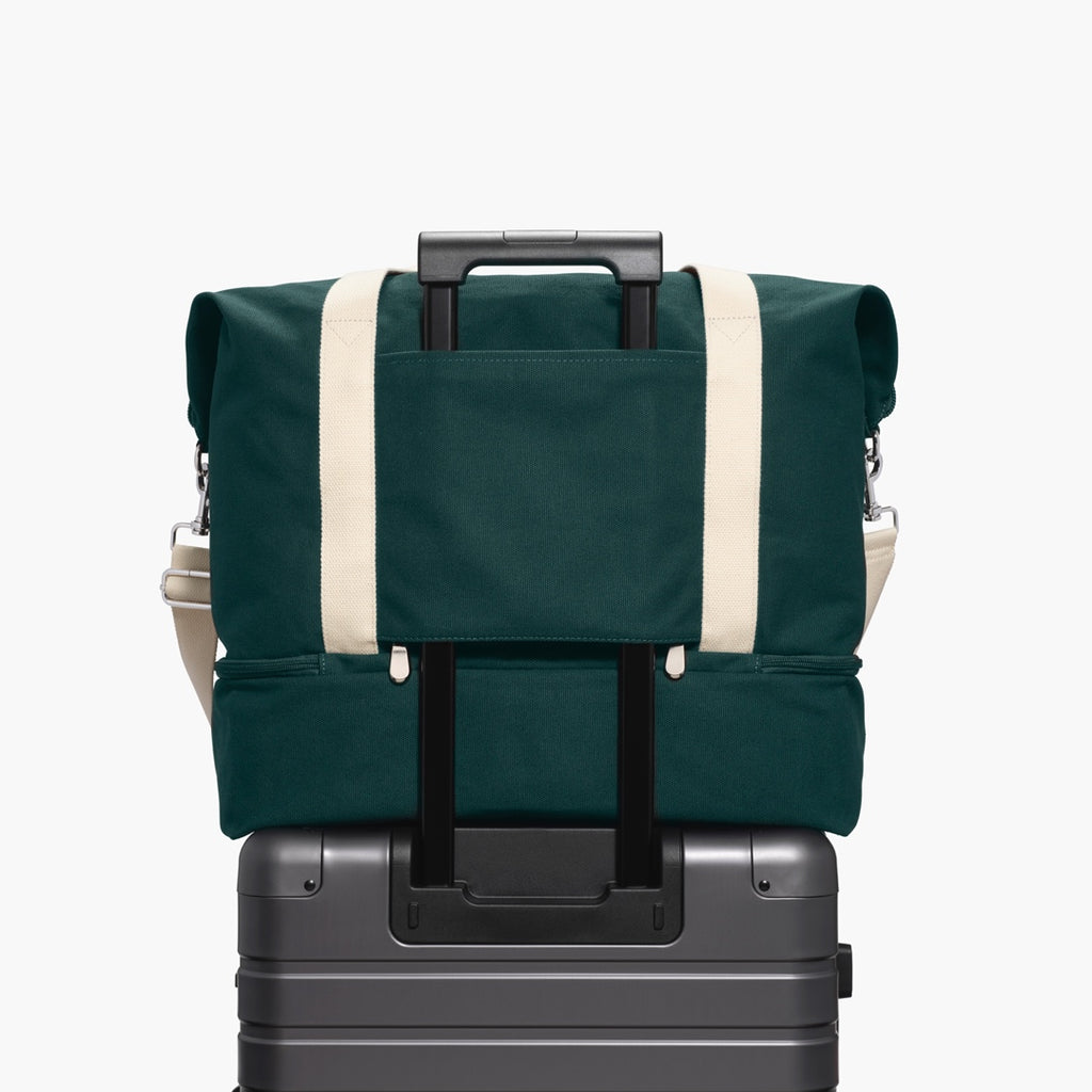 Back  - Catalina Deluxe  - Dark Green Canvas - Lo & Sons