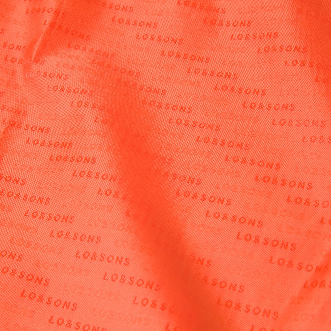 Interior lining close up - The Del Mar Packable Tote Large - Navy Hawaii Emoji - Lo & Sons