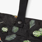 Lo and Sons Del Mar Packable Tote Small Leaf PrintClose up Handle
