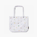 Front - The Del Mar Packable Tote Small - White Hawaii Emoji - Lo & Sons