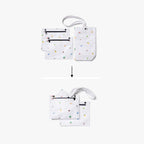 packable in pouches - The Del Mar Packable Tote Small - White Hawaii Emoji - Lo & Sons