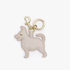 Year of the Dog Chinese Zodiam Charm - Ivory Leather - Small Acessory - Lo & Sons
