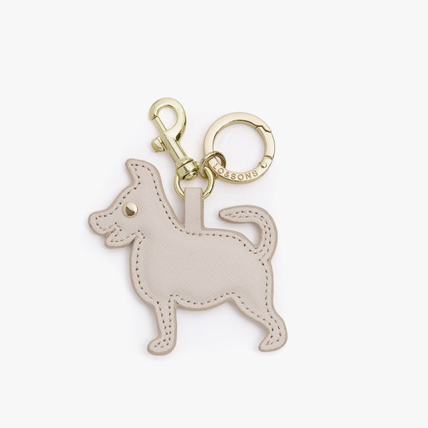 Leather Key Chain Charm - Year of the Dog - Ivory – Lo & Sons