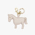Zodiac Charm - Saffiano Leather - Ivory (Year of the Horse)
