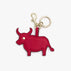 Zodiac Charm - Saffiano Leather - Red (Year of the Ox)