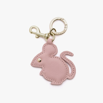 Leather Key Chain Charm - Year of the Rabbit Charm - Rose Quartz – Lo & Sons