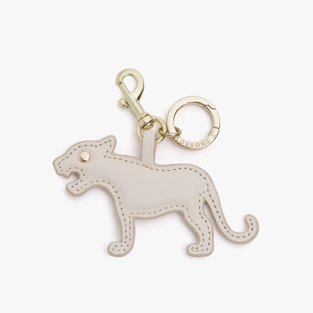 Year of the Tiger Chinese Zodiam Charm - Ivory Leather - Small Acessory - Lo & Sons
