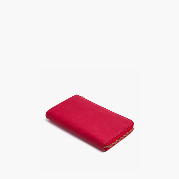 Lo & Sons: Small Wallet in Nappa Leather Rose Quartz / Gold / Camel