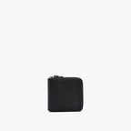 Front - Small Wallet - Saffiano Leather - Black / Gunmetal / Grey - Small Accessory - Lo & Sons