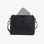 Fits in Pearl - Small Wallet - Saffiano Leather - Light Grey / Gold / Grey - Lo & Sons