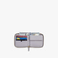 Pockets Packed - Small Wallet - Saffiano Leather - Light Grey / Gold / Grey - Lo & Sons