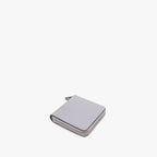 Profile - Small Wallet - Saffiano Leather - Light Grey / Gold / Grey - Lo & Sons