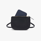 Fits in Waverley - Small Wallet - Saffiano Leather - Deep Navy / Gold / Camel - Lo & Sons