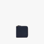 Front view - Small Wallet - Saffiano Leather - Deep Navy / Gold / Camel - Lo & Sons