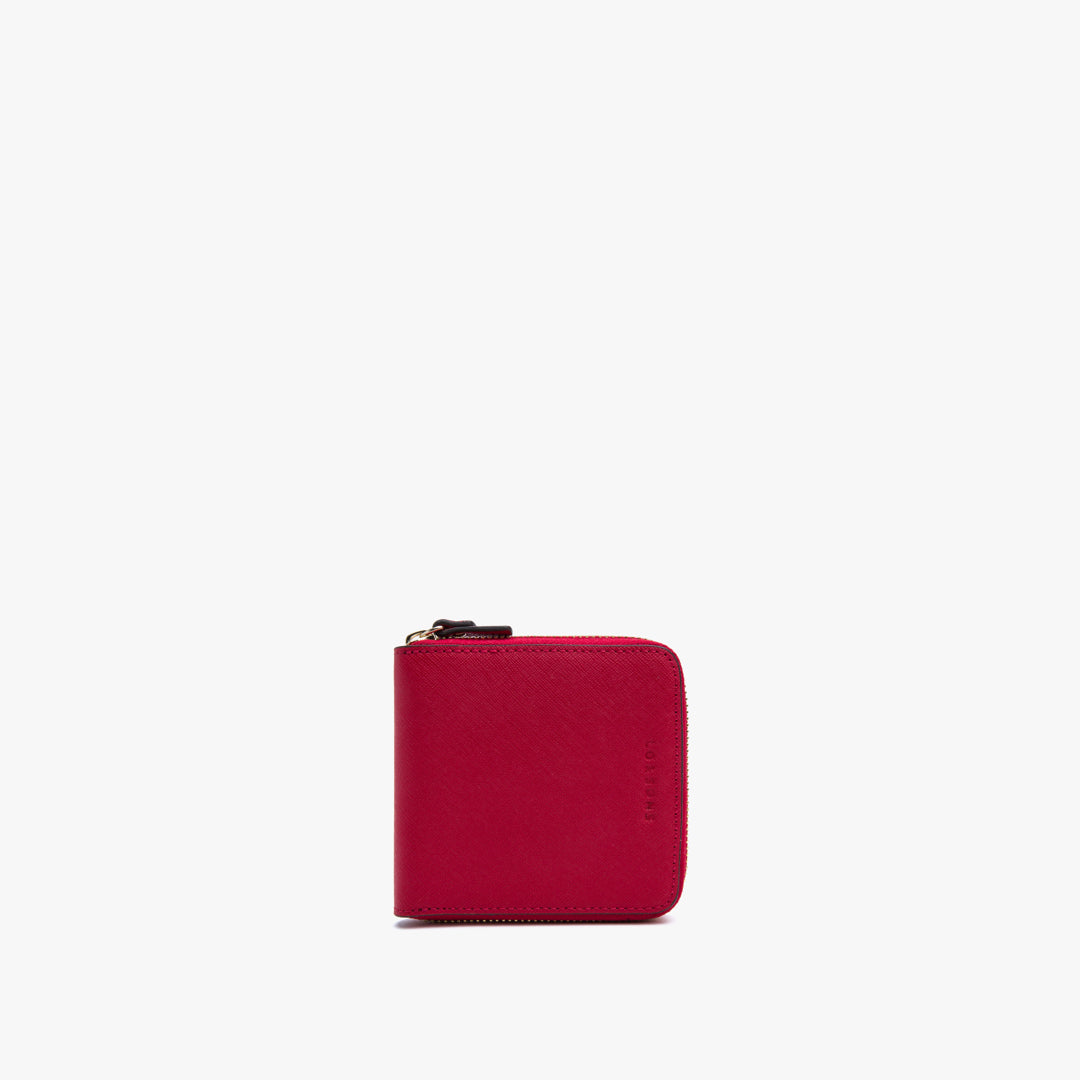 The Small Wallet - Saffiano Leather - Red / Gold / Camel – Lo & Sons
