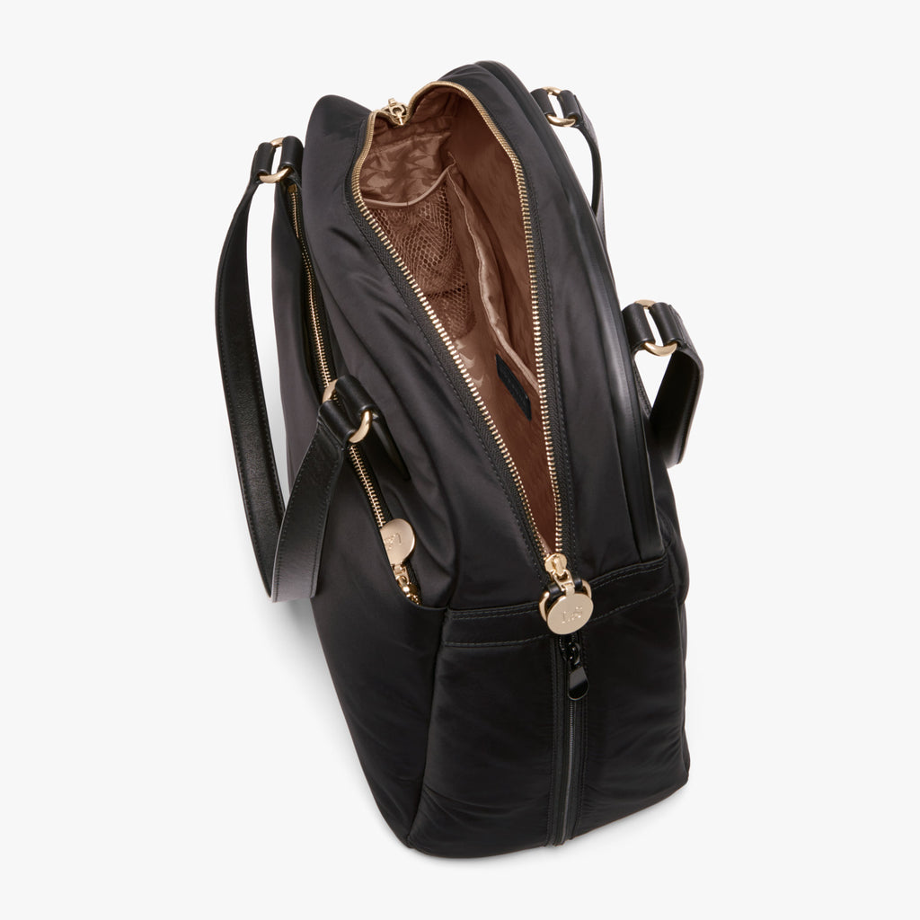 Interior Empty Side B - O.G. 2 - Nylon - Black / Gold / Camel - Shoulder Bag - Lo & Sons