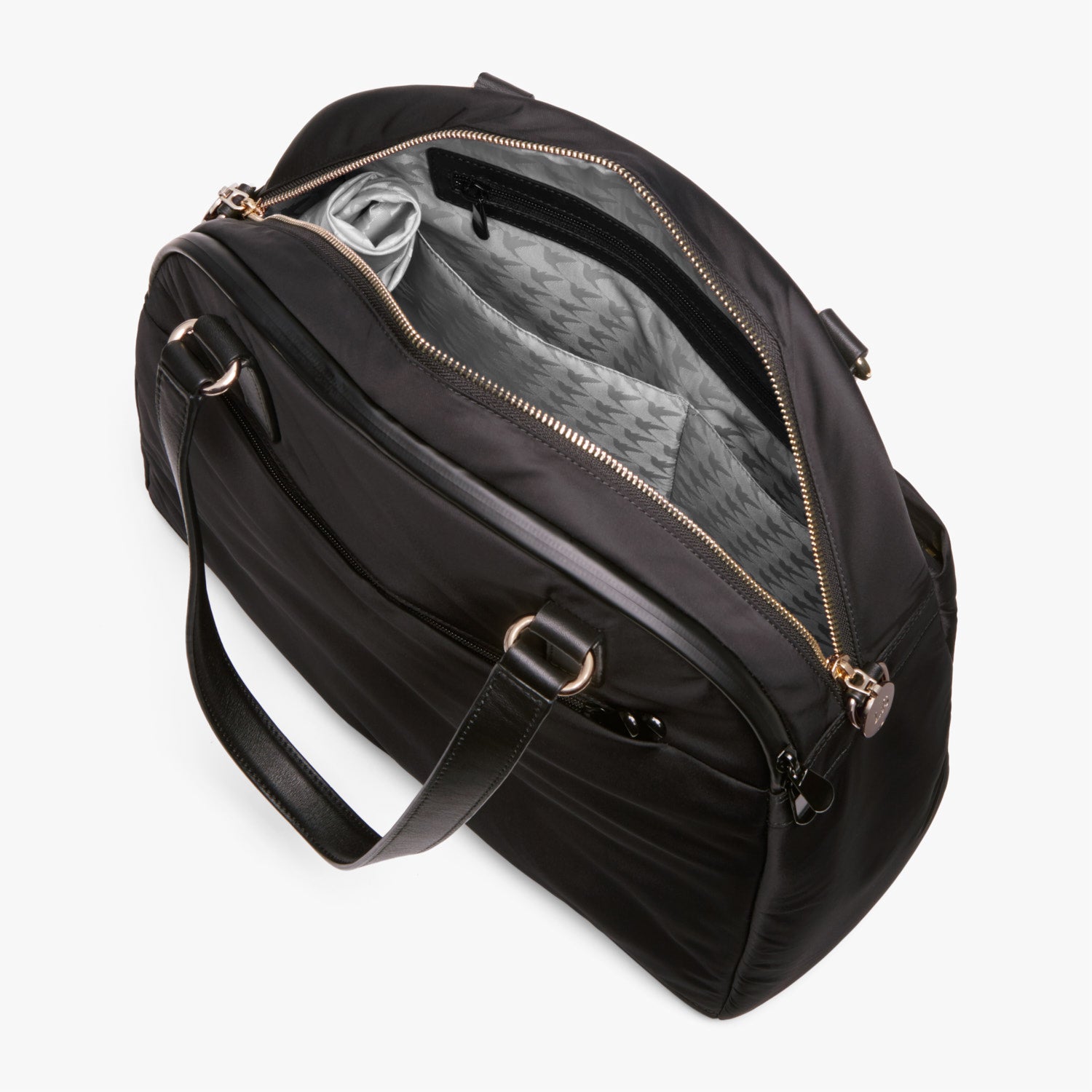 Interior Empty Side A - O.G. 2 - Nylon - Black / Gold / Grey - Shoulder Bag - Lo & Sons
