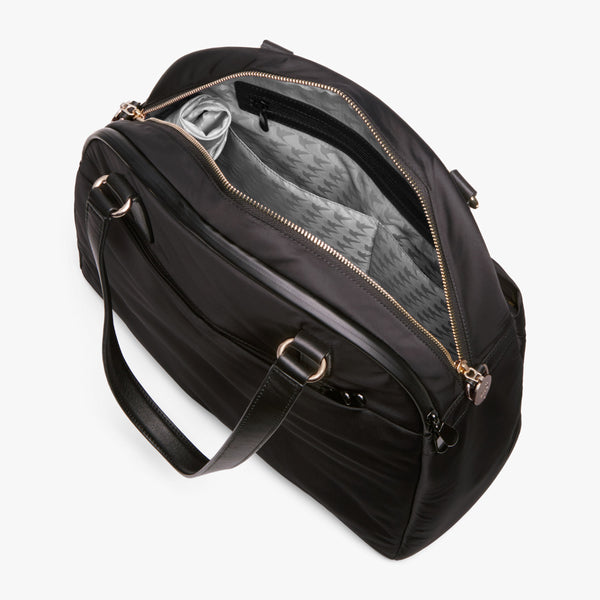 The O.G. 2- Womens Laptop Bag - Black/Gold/Grey in Nylon – Lo & Sons