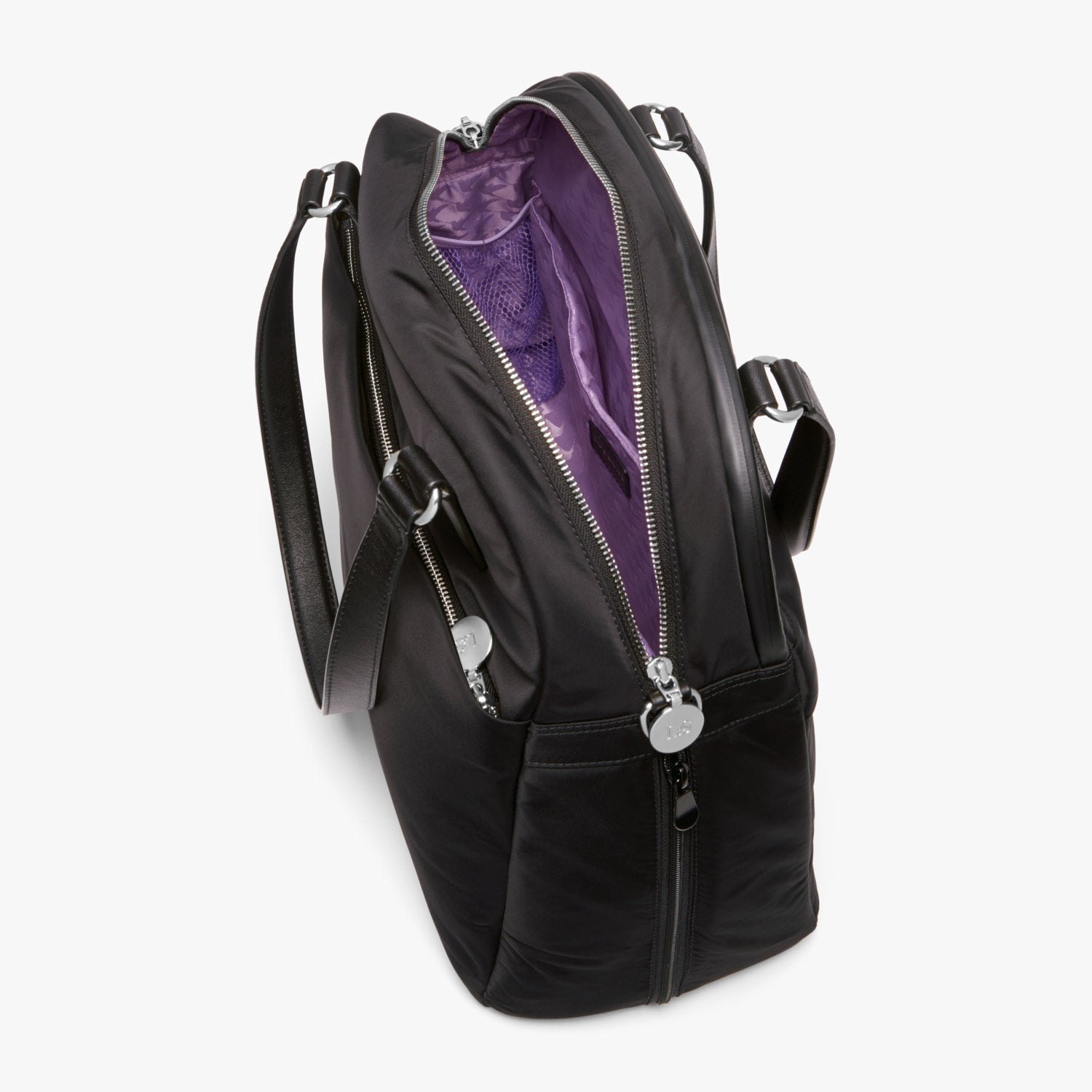 Interior Empty Side B - O.G. 2 - Nylon - Black / Gold / Lavender - Shoulder Bag - Lo & Sons