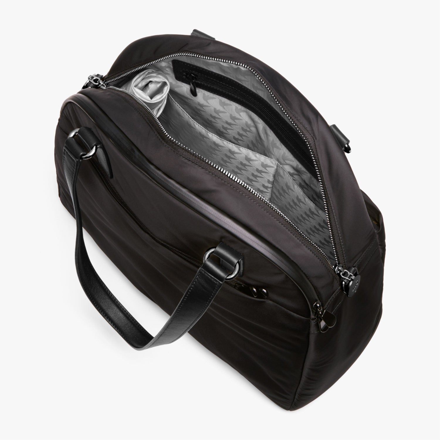 Interior Empty Side A - O.G. 2 - Nylon - Black / Gunmetal / Grey - Shoulder Bag - Lo & Sons