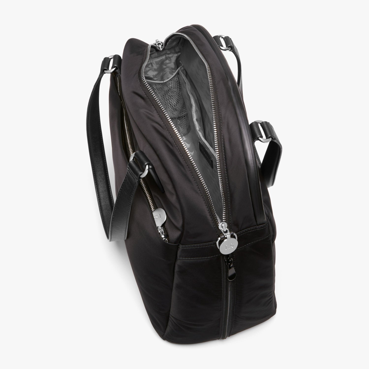 Interior Empty Side B - O.G. 2 - Nylon - Black / Silver / Grey - Shoulder Bag - Lo & Sons