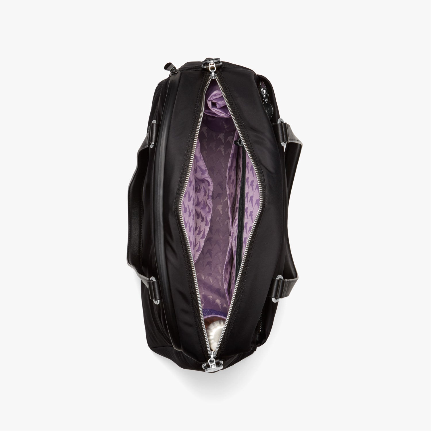 Interior Empty - O.G. 2 - Nylon - Black / Silver / Lavender - Shoulder Bag - Lo & Sons