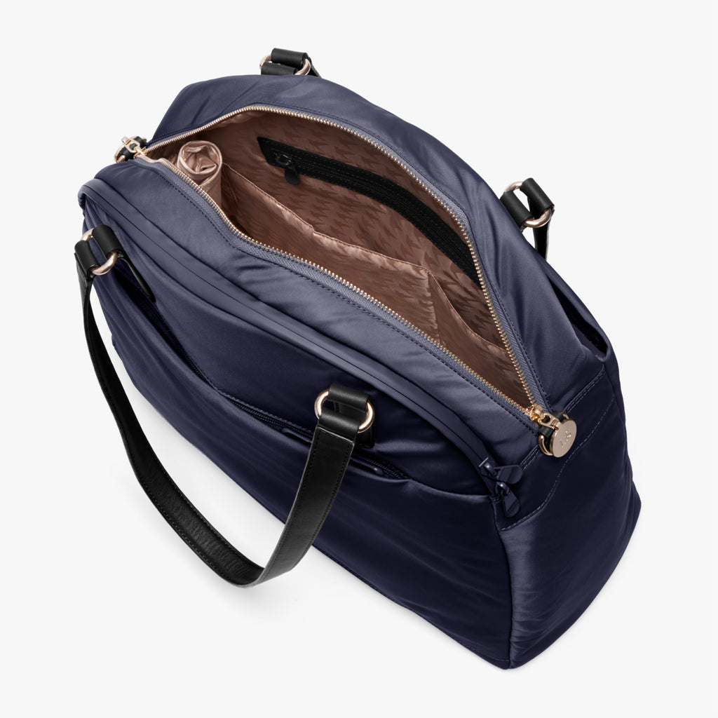 Interior Empty Side A - O.G. 2 - Nylon - Deep Navy / Gold / Camel - Shoulder Bag - Lo & Sons