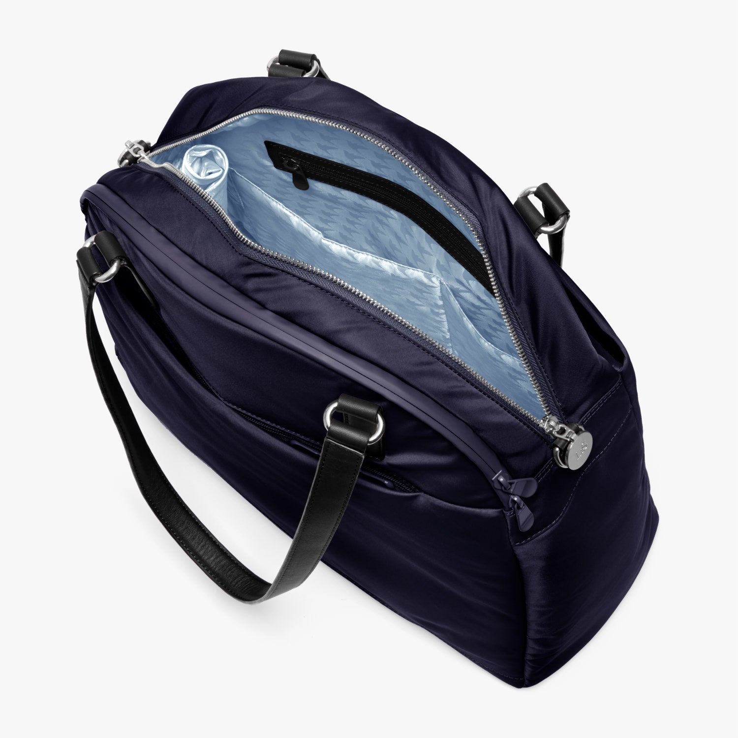 Interior Empty Side A - O.G. 2 - Nylon - Deep Navy / Silver / Azure - Shoulder Bag - Lo & Sons