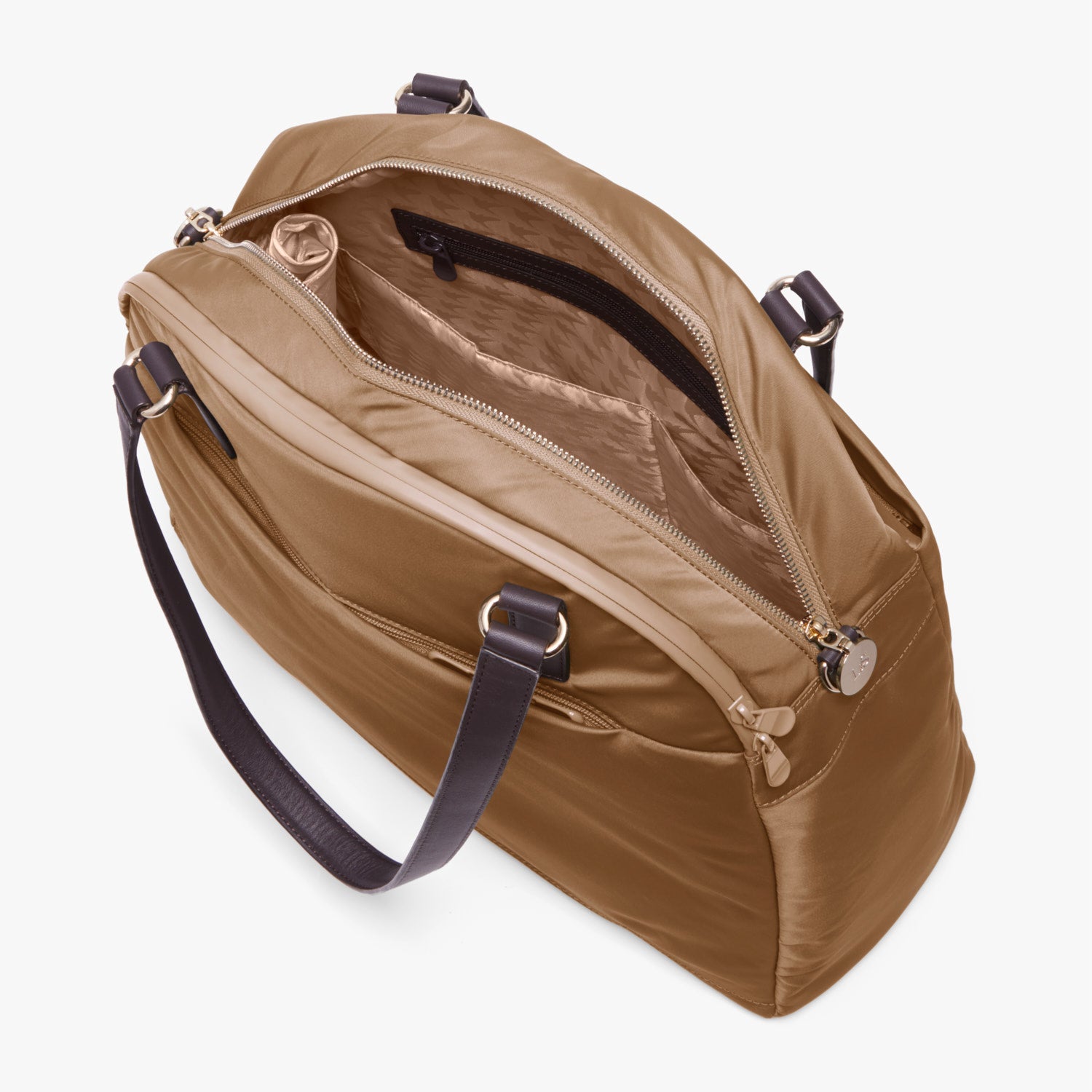 Interior Empty SIde A - O.G. 2 - Nylon - Golden Brown / Gold / Camel - Shoulder Bag - Lo & Sons