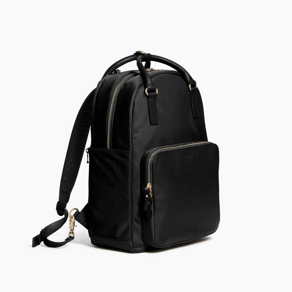 Side - Rowledge - Nylon - Black / Gold / Camel - Backpack - Lo & Sons