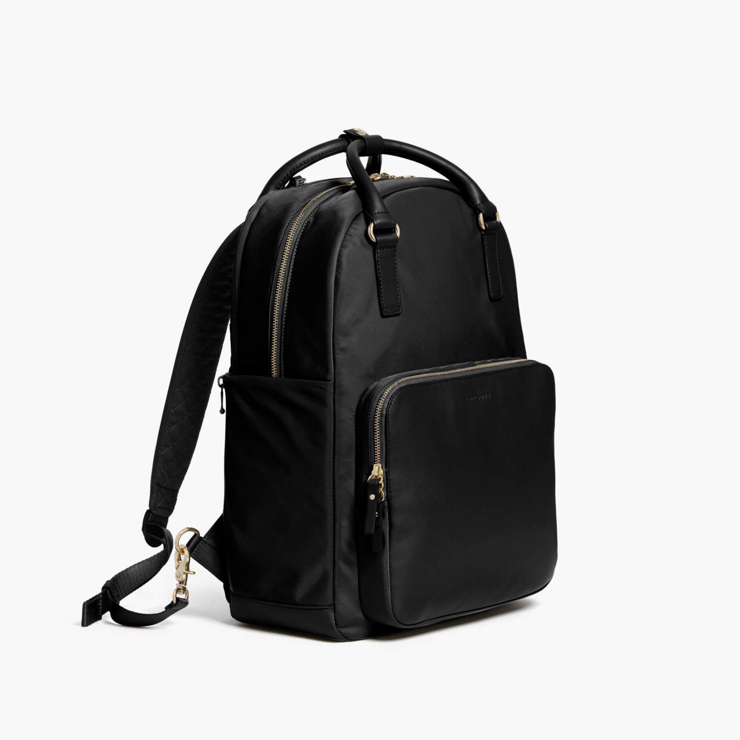 Side - Rowledge - Nylon - Black / Gold / Camel - Backpack - Lo & Sons