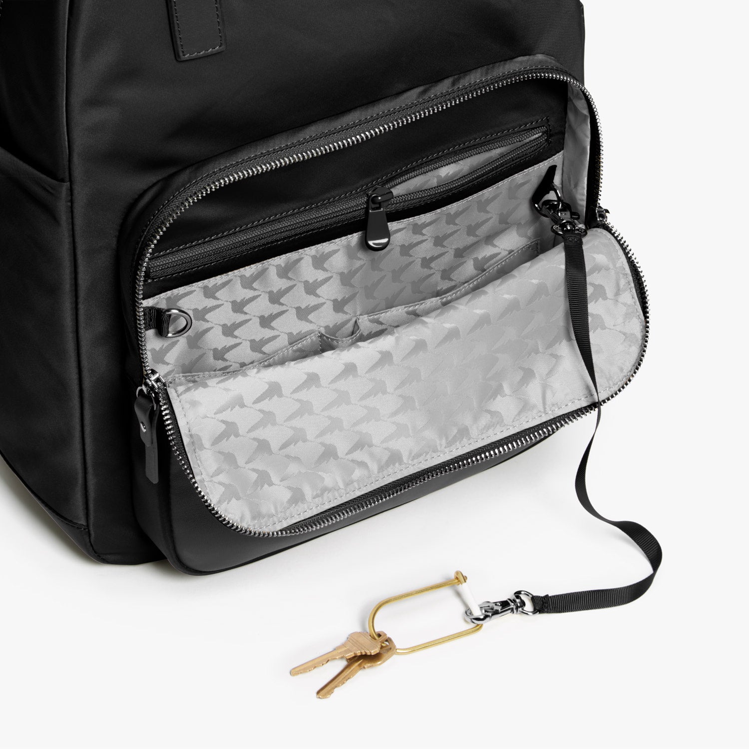 Pocket - Rowledge - Nylon - Black / Gunmetal / Grey - Backpack - Lo & Sons