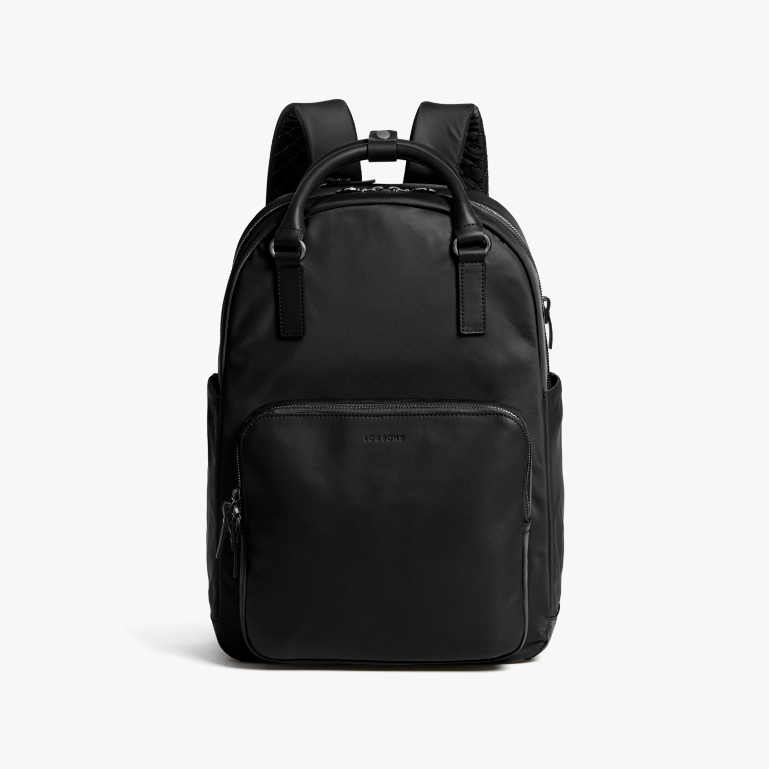 Front - Rowledge - Nylon - Black / Gunmetal / Grey - Backpack - Lo & Sons