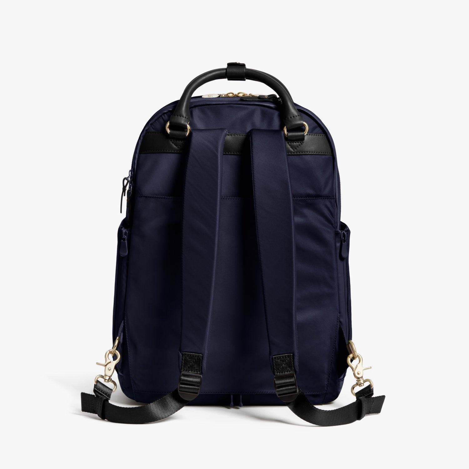 Back - Rowledge - Nylon - Deep Navy / Gold / Camel - Backpack - Lo & Sons